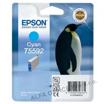 Epson originální ink C13T55924010, cyan, 13ml, Epson Stylus Photo RX700