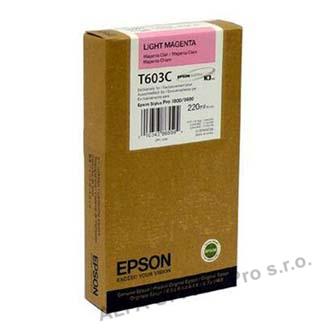 Epson originální ink C13T603C00, light magenta, 220ml, Epson Stylus Pro 7800, 9800