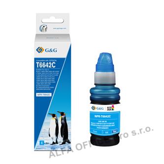 G&G kompatibilní ink s C13T66424A, cyan, NPR-T6642C-70ml-D, pro Epson L100, L200