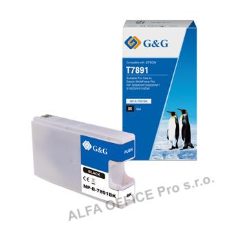 G&G kompatibilní ink s C13T789140, black, 4000str., NP-E-7891BK(D), pro Epson Wo