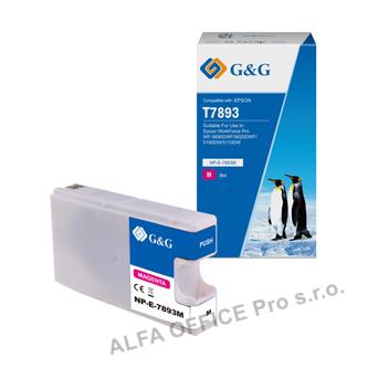 G&G kompatibilní ink s C13T789340, magenta, 4000str., NP-E-7893M(D), pro Epson W