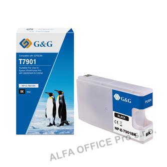 G&G kompatibilní ink s C13T79014010, black, 2600str., NP-E-7901BK, pro Epson Wor