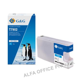 G&G kompatibilní ink s C13T79024010, cyan, 2000str., NP-E-7902C, pro Epson WorkF