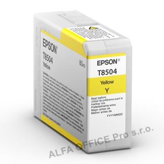 Epson originální ink C13T850400, yellow, 80ml, Epson SureColor SC-P800