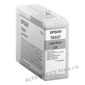 Epson originální ink C13T850700, light black, 80ml, Epson SureColor SC-P800
