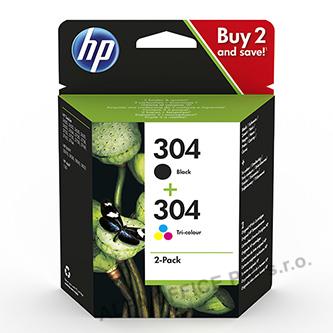 HP originální ink sada 3JB05AE, HP 304, CMYK, 100CMY-120Kstr., HP Deskjet 3720,
