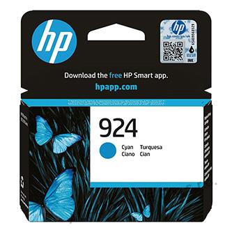 HP originální ink 4K0U3NE#CE1, HP 924, cyan, 400str., HP OfficeJet Pro 8120e, 81