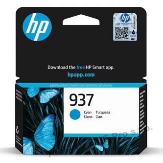 HP originální ink 4S6W2NE#CE1, HP 937, cyan, 800str., HP HP OfficeJet Pro 9110b,