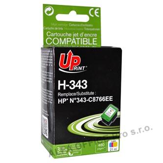 UPrint kompatibilní ink s C8766EE, HP 343, color, 19ml, H-343CL, pro HP Photosmart 325, 37