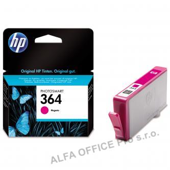 HP originální ink CB319EE, HP 364, magenta, blistr, 300str., HP Photosmart B8550, C5380, D