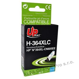 UPrint kompatibilní ink s CB323EE, CN685EE, HP 364XL, cyan, 12ml, H-364XLC, pro HP Photosm