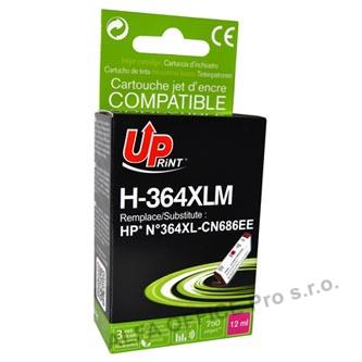 UPrint kompatibilní ink s CB324EE, CN686EE, HP 364XL, magenta, 12ml, H-364XLM, pro HP Phot