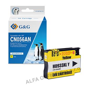  G&G kompatibilní ink s CN056AE, yellow, 825str., NP-H-0933XLY(HP932XL, pro HP Of 