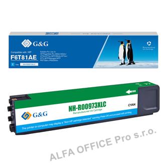  G&G kompatibilní ink s F6T81AE, cyan, 7000str., NH-R00973XLC, pro HP PageWide Pr 