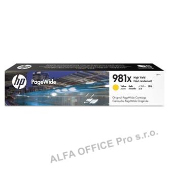 HP originální ink L0R11A, HP 981X, yellow, 10000str., 114.5ml, high capacity, HP PageWide 