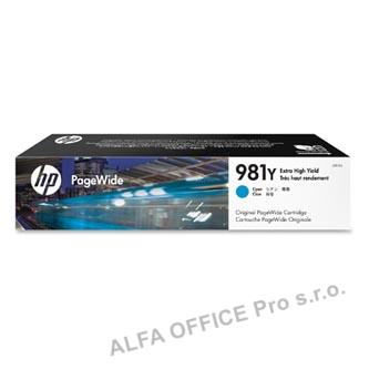 HP originální ink L0R13A, HP 981Y, cyan, 16000str., 185ml, extra high capacity, HP PageWid