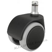 Kolečka pro herní křesla pogumované, černé, průměr čepu: 11mm, v balení 5ks