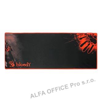 Podložka pod myš, B-087S, herní, černá, 30x70 cm, A4Tech