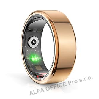 Smart RING zlatá, měření tlaku, srdeč. tepu,monitoring spánku, 11, Powerton