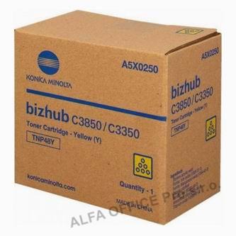 Konica Minolta originální toner A5X0250, yellow, 10000str., TNP48Y, Konica Minolta Bizhub