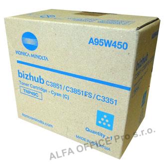 Konica Minolta originální toner A95W450, cyan, 12000str., TNP-49C, Konica Minolta Bizhub C