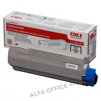 OKI originální toner 43865708, black, 8000str., OKI C5650, 5750