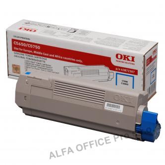 OKI originální toner 43872307, cyan, 2000str., OKI C5650, 5750
