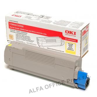OKI originální toner 43324421, yellow, 5000str., OKI C5800, 5900