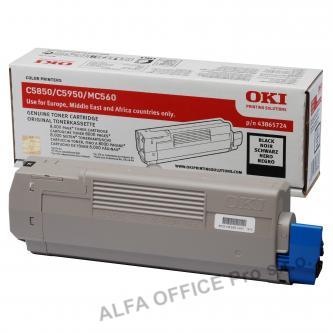 OKI originální toner 43865724, black, 8000str., OKI C5850, 5950, MC560, MC560n, MC560dn