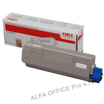OKI originální toner 44315305, yellow, 6000str., OKI C610