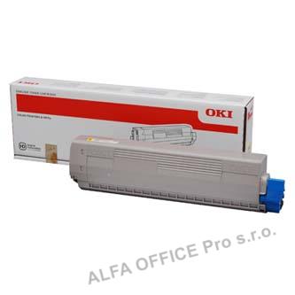 OKI originální toner 44844505, yellow, 10000str., OKI C831, 841