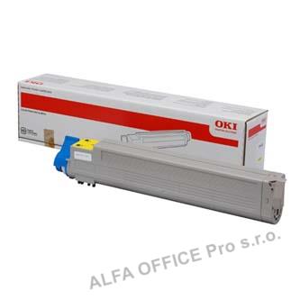 OKI originální toner 43837129, yellow, 22000str., OKI C9655