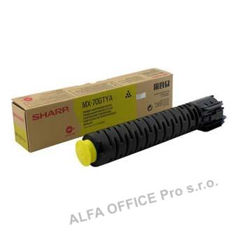 Sharp originální toner MX-70GTYA, yellow, 32000str., Sharp MX-5500N, 6200N, 7000N