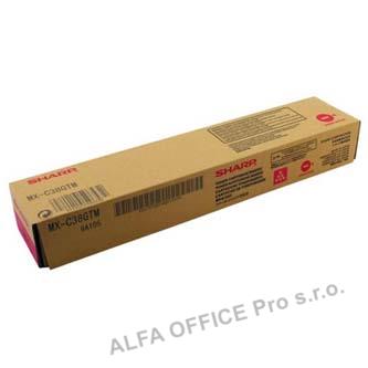 Sharp originální toner MX-C38GTM, magenta, 10000str., Sharp MXC 310, 311, 380, 381