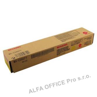 Sharp originální toner MX-C38GTY, yellow, 10000str., Sharp MXC 310, 311, 380, 381