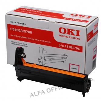 OKI originální válec 43381706, magenta, 20000str., OKI C5600, 5700