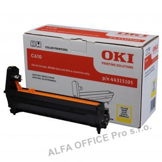 OKI originální válec 44315105, yellow, 20000str., OKI C610
