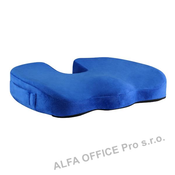 Podsedák, pod hýždě, ergonomický, modrý, paměťová pěna, Powerton