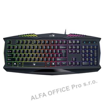 Genius GX GAMING Scorpion K220, klávesnice CZ/SK, herní, voděodolná typ drátová