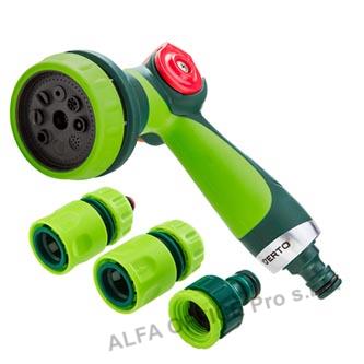  Verto set pistolový postřikovač 15G713, zelený 