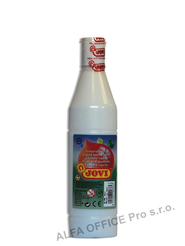 Tekuté temperové barvy JOVI PREMIUM v lahvi - 500 ml / bílá