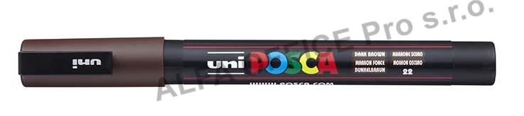 Posca popisovač / 0,9–1,3 mm - tm. hnědá