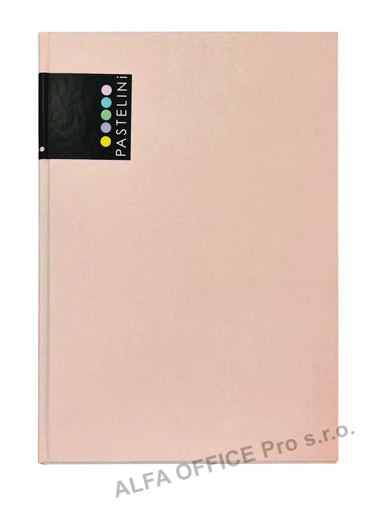 Kniha záznamní PASTELINI - A5 / linka / 96 listů / meruňková