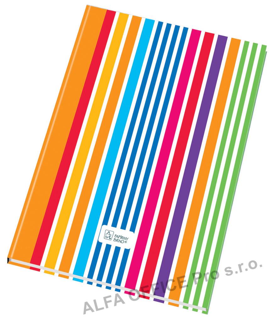 Kniha záznamní šitá Papírny Brno - A4 / linka / 192 listů