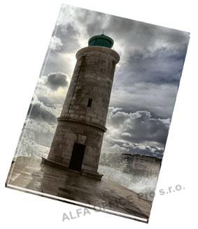 Kniha záznamní šitá Papírny Brno - A5 / linka / 192 listů