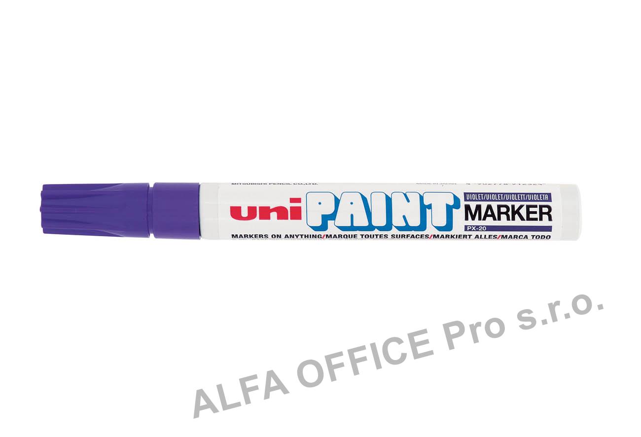 Popisovač UNI PAINT PX-20 lakový Medium / fialová
