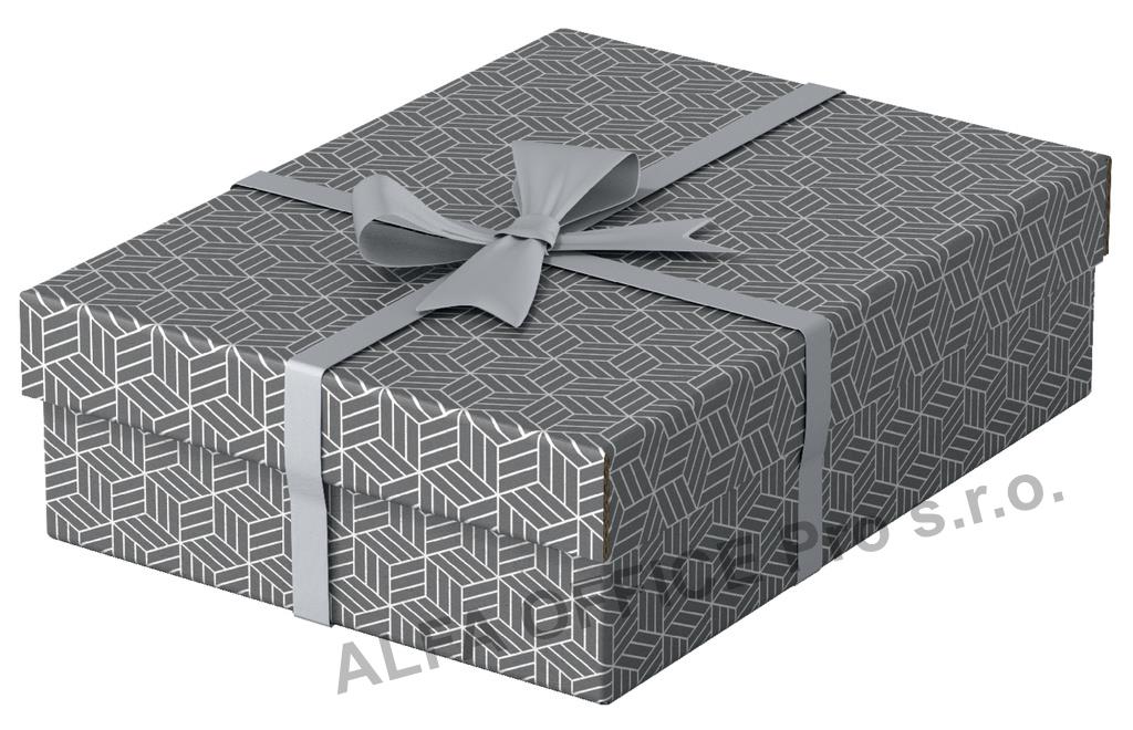 Krabice úložná Esselte - M / šedá / 360 x 265 x 100 mm / 3 ks