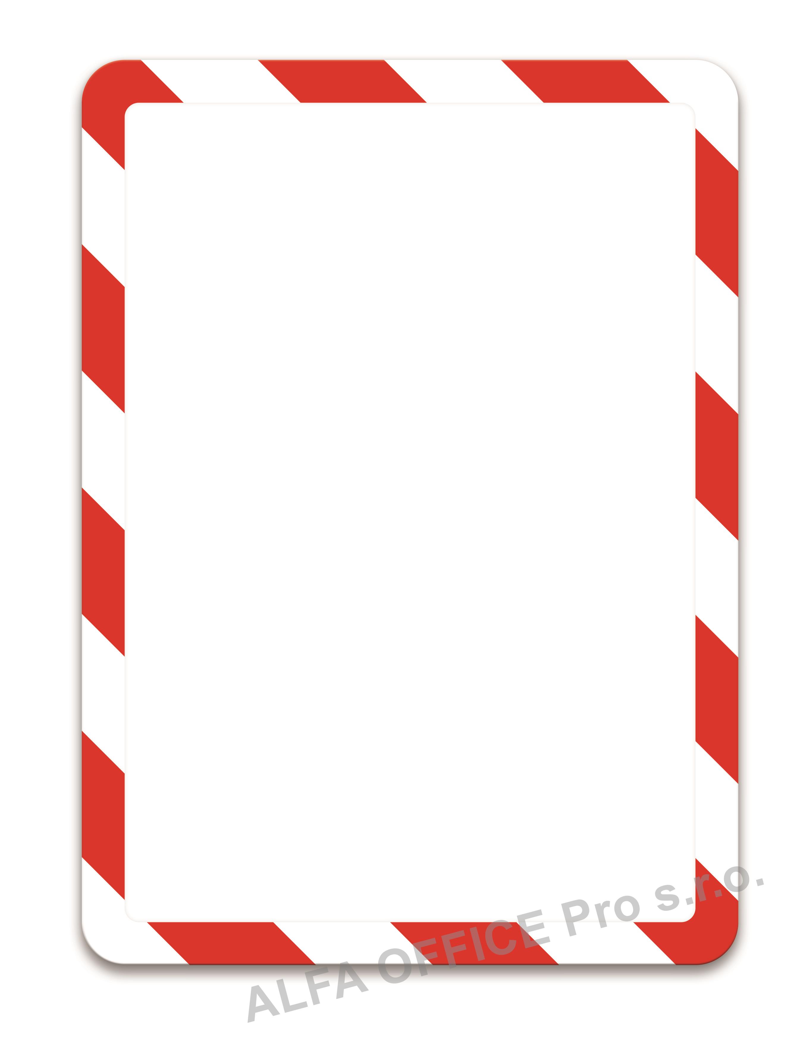 Kapsy Magneto bezpečnostní - A4 / červeno-bílá / 2 ks / magnetické