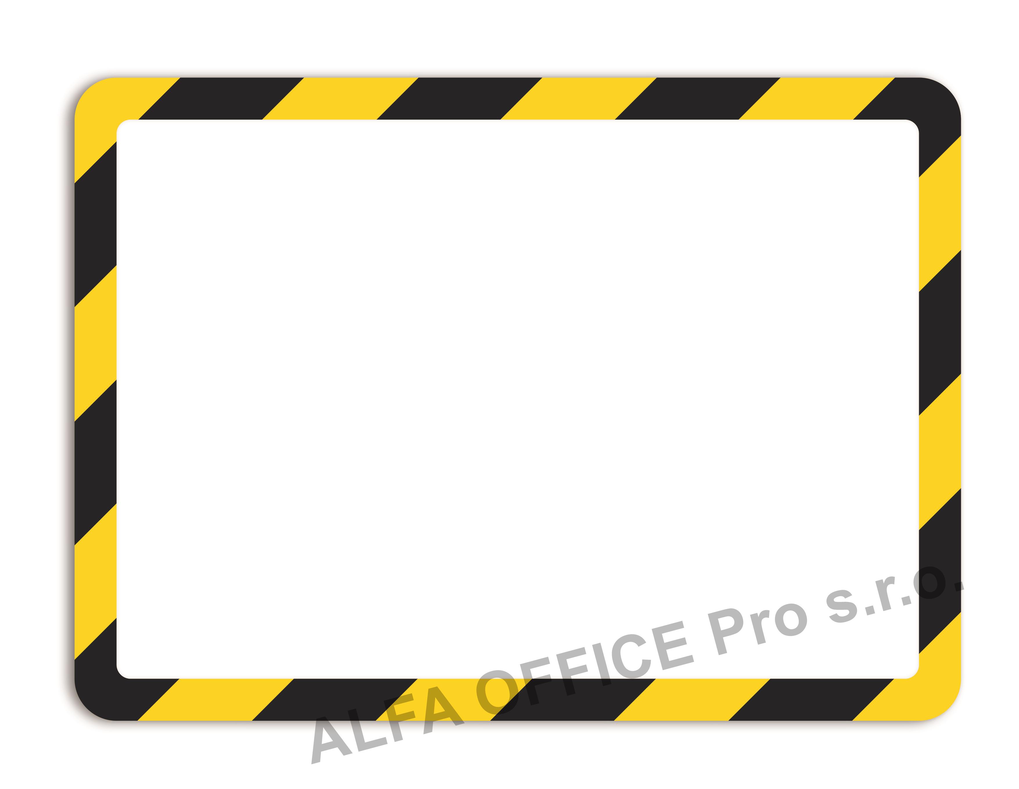 Kapsy Magneto bezpečnostní - A4 / žluto-černá/ 2 ks / magnetické