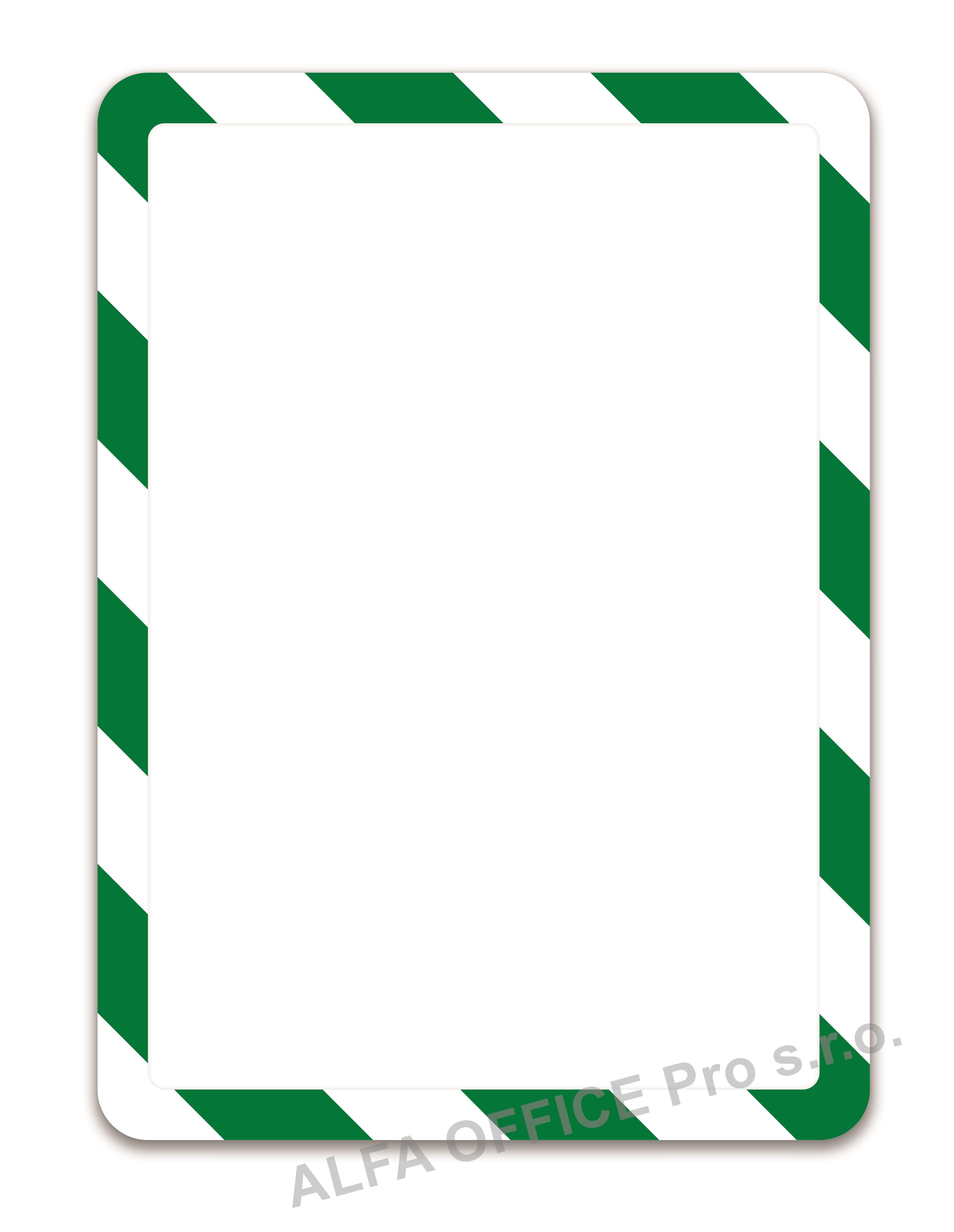 Kapsy Magneto bezpečnostní - A4 / zeleno-bílá / 2 ks / magnetické